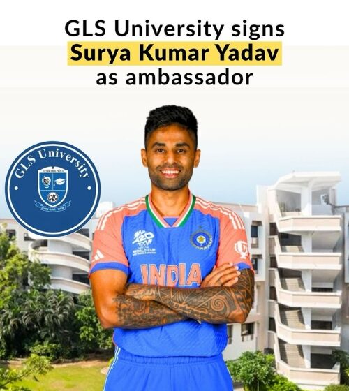  GLS University signs Surya Kumar Yadav as ambassador