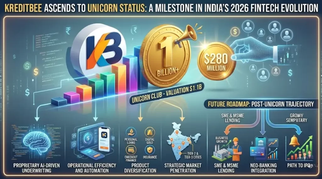 KreditBee Becomes India’s 3rd Unicorn of 2026 with $280M Raise