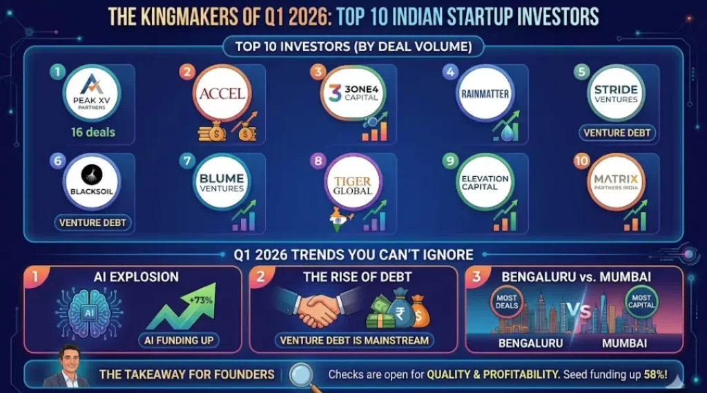 Meet the 10 Best Indian Startup Investors of Q1 2026: The Architects of Capital
